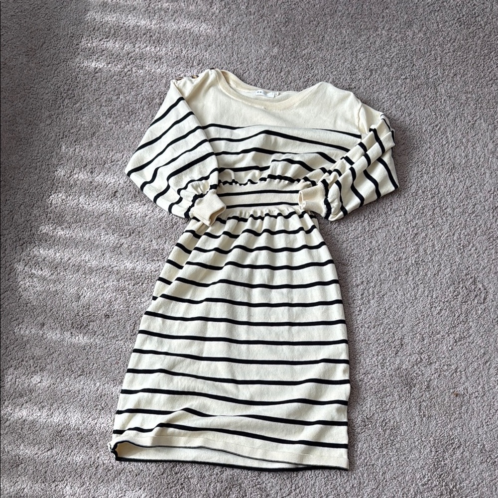 Striped Long Sleeve Dress